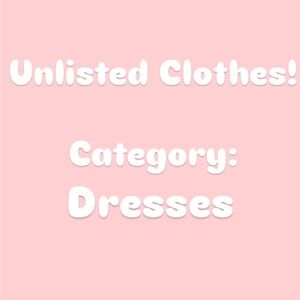 Unlisted Dress **DO NOT BUY LISTING, READ DESCRIPTION**